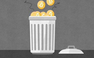Bitcoin-in-trash