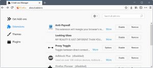 Неудачное обновление браузера Mozilla Firefox