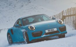 Porsche Turbo S 4x4 storms the ski slope