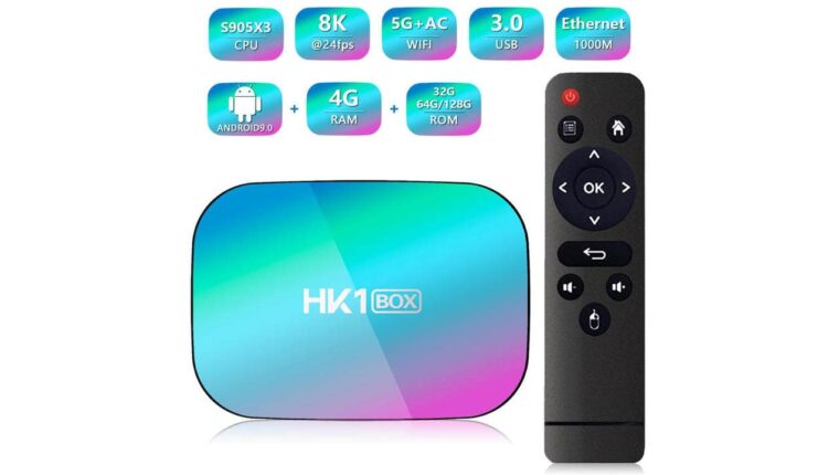 TÉLÉVISEUR HK1 BOX S905X3 : revue, caractéristiques