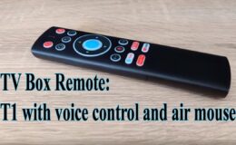 Télécommande pour boîtier TV : T1 avec commande vocale et souris aérienne
