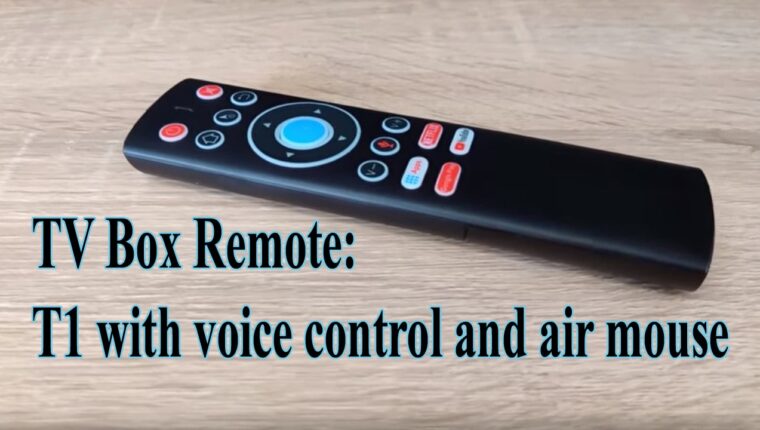 Remote Control for TV Box: T1 with Voice Control and Air Mouse