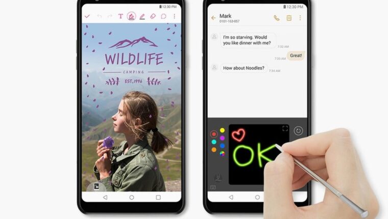 Smartphone LG Stylo 6 mit großem Display und Handschrifteingabe Smartphone LG Stylo 6 mit großem Display und Handschrifteingabe