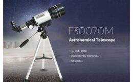 Telescopio astronómico F30070M con trípode