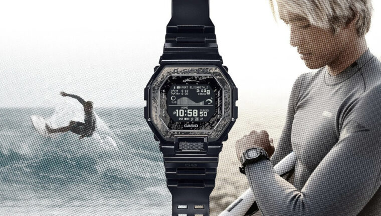 Casio G-SHOCK G-LIDE GBX-100KI-1ER and Kanoa Igarashi