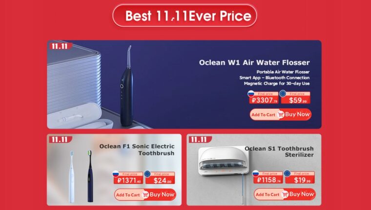 Interesting Offers from Oclean on 11.11.2021