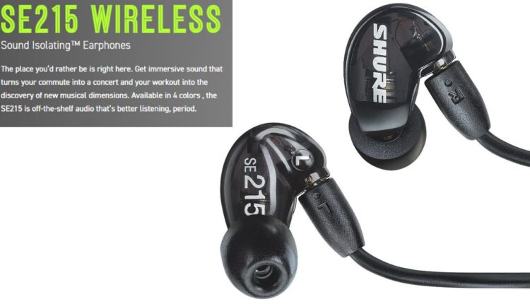 Портативные внутриканальные наушники Shure SE215