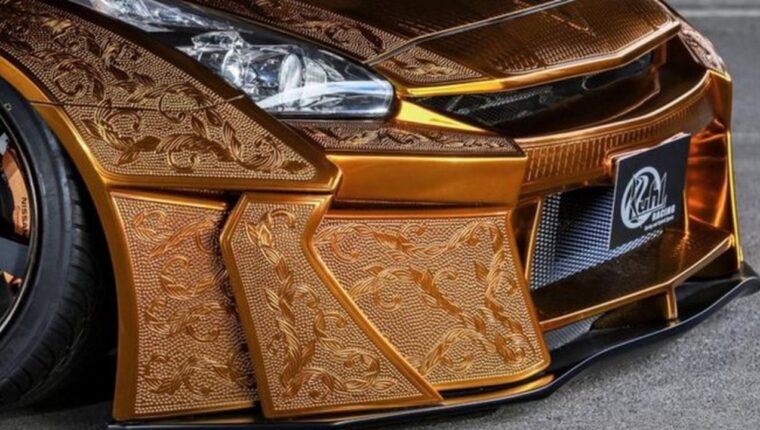 Exclusif Nissan GT-R « en or » Exclusif Nissan GT-R « en or »