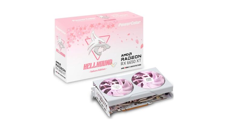 PowerColor RX 6650 XT Hellhound Sakura Edition