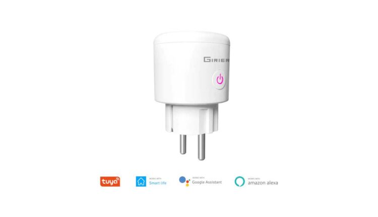 Умная розетка GIRIER с Wi-Fi и голосовым управлением
