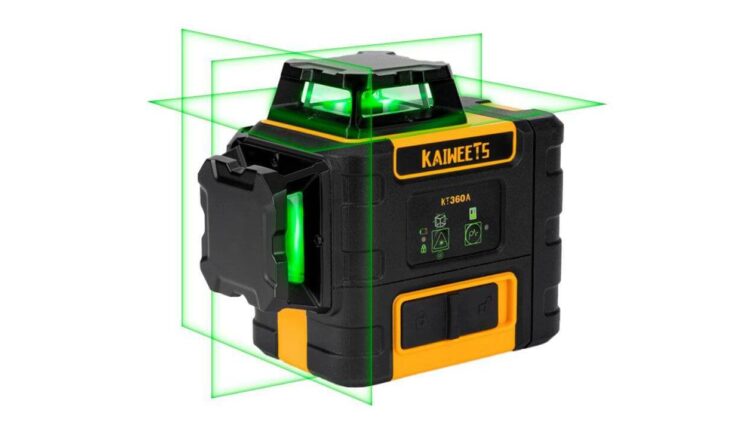 Нивелир лазерный KAIWEETS KT360A 3 x 360 Line