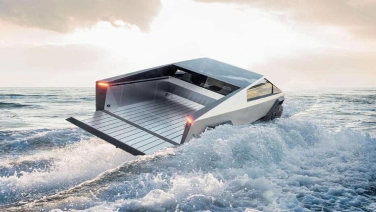 Elon Musk verspricht, dass der Cybertruck schwimmen wird Elon Musk verspricht, dass der Cybertruck schwimmen wird