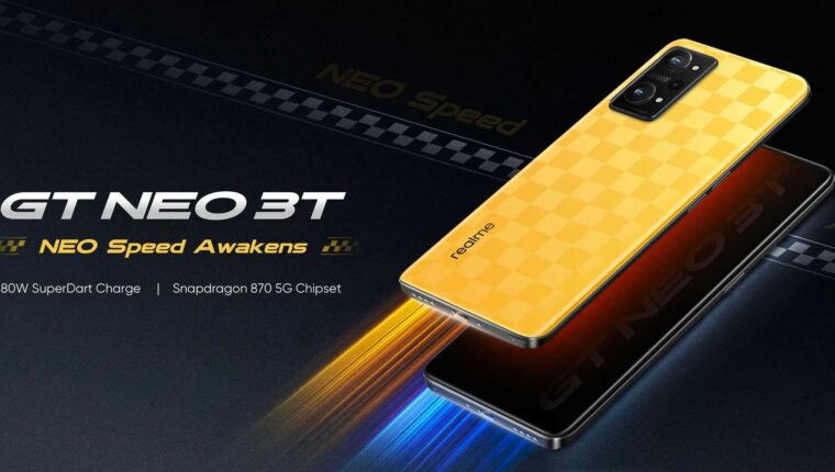 Smartphone realme GT NEO 3T per gli appassionati di giochi